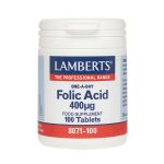 Lamberts Folic Acid 400 mcg 100 Tabs