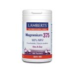 Lamberts Magnesium 375 100%NRV 180 tabs