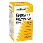 Health Aid Evening Primrose Oil 500mg + Vitamin E 30 Capsules