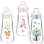 Mam Feel Good Glass Baby Bottle 2m+ 260ml