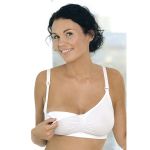 Carriwell Original Maternity & Nursing Bra No Irritating Seams or Stiff Under-Wire L White