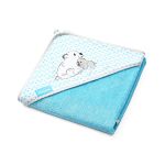 Bamboo Bath Towel With Hood Babyono 100x100 0M+ Blue