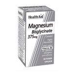Health Aid Bisglycinate Magnesium 375mg Vegan 60 Tablets