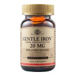 Solgar Gentle Iron (Iron Bisglycinate) 20mg Non-Constipating 90 Vegetable Capsules