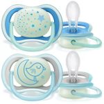 Avent Ultra Air Night Πιπίλα Σιλικόνης Νυκτός (SCF376/21) 6-18m 2τμχ