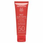 Apivita Bee Sun Safe Αντηλιακή Ενυδατική Κρέμα-Τζελ Προσώπου Με Θαλάσσια Φύκη & Πρόπολη Spf50 50ml