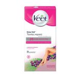 Veet Easy-Gelwax Αποτριχωτικές Ταινίες Κεριού για Κανονική Επιδερμίδα για Σώμα & Πόδια 20τμχ