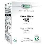Power Health Platinum Range Magnesium Direct Συμπλήρωμα Διατροφής Μαγνησίου για την Υγεία του Νευρικού Συστήματος & των Μυών 30 φακελάκια