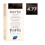 Phyto Phytocolor Μόνιμη Βαφή Μαλλιών 4.77 Καστανό Έντονο Μαρόν