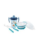 Nuk Learn To Eat Set Εκμάθησης Φαγητού Μπλέ 6m+