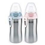 Nuk Active Cup Stainless Steel Ανοξείδωτο Παγούρι με Στόμιο 12m+ 215 ml