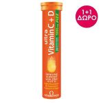 Vitabiotics Ultra Vitamin C+D Fizz + Ψευδάργυρος 1000mg 20 αναβράζοντα δισκία