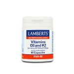 Lamberts Vitamin D3 1000iu & K2 90μg 60 caps