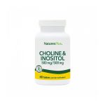 Natures Plus Choline 500 mg & Inositol 500 mg 60 ταμπλέτες