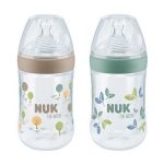 Nuk for Nature Μπιμπερό PP με Δείκτη Ελέγχου Θερμοκρασίας 6-18m 260 ml 1 τμχ