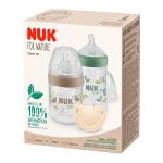 Nuk for Nature Starter Set Μπιμπερό PP 150ml + 260ml & Πιπίλα Σιλικόνης 0-6m 3 τμχ