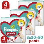 Pampers Pants Value Pack No4 9-15kg 3 x 30 τμχ