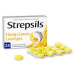 Strepsils Lemon & Honey Παστίλιες για τον Πονόλαιμο 24 τμχ