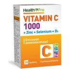 Health Pro Vitamin C 1000mg + Zinc + Selenium + D3 30 ταμπλέτες