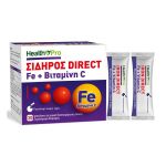 Health Pro Iron Direct Fe + Vitamin C Σίδηρος και Βιταμίνη C 30 διασπειρόμενα φακελάκια