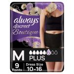 Always Discreet Boutique Pants Plus Εσώρουχα για την Ακράτεια 9 τμχ