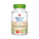 Chewy Vites Bones Teeth and Immune για Οστά, Δόντια, Ανοσοποιητικό με Βιταμίνη D3 1000 IU (25 mcg) και Βιταμίνη K 70 mcg 60 Ζελεδάκια Φράουλα