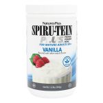 Natures Plus SPIRU-TEIN PLUS Γεύμα Φυτικής Πρωτεΐνης για 50+ Ετών Ενήλικες Γεύση Βανίλια Σκόνη 544 gr