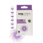 Vitastrips Sleep Συμπλήρωμα Διατροφής που Βοηθάει στην Καλύτερη Ποιότητα Ύπνου με B6, Μελατονίνη και Βαλεριάνα με Γεύση Cranberry 30 Strips