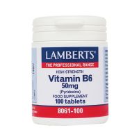 Lamberts Β6 - 50 mg (Pyridoxine) 100 Tabs