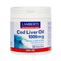 Lamberts Cod Liver Oil 1000mg 180 κάψουλες