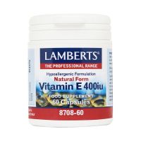 Lamberts Vitamin E 400iu Natural Form 60 Caps