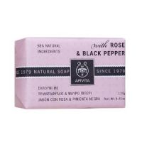 Apivita Natural Soap With Rose and Black Pepper 125 g