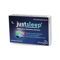 PharmaQ Just Sleep Συμπλήρωμα Διατροφής Μειώνει Το Χρόνο Έλευσης Του Ύπνου & Χαρίζει Ήρεμο & Χαλαρωτικό Ύπνο 30 Δισκία