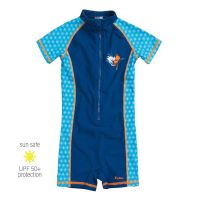 UV Sun Clothes Αντηλιακά Ρούχα UVA & UVB Ολόσωμο Μαγιό Μπλε Αγόρι 6-12 μηνών 74-80cm