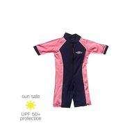 UV Sun Clothes Αντηλιακά Ρούχα UVA & UVB Ολόσωμο Μαγιό Φορμάκι Κοντά Μανίκια Μπλε- Ροζ Κορίτσι 14 χρονών 159-165cm