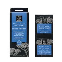 Apivita Express Beauty Μάσκα Προσώπου για Ενυδάτωση και Αντιοξειδωτική Προστασία με Θαλάσσια Λεβάντα 2x8 ml