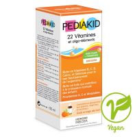 Pediakid 22 Vitamines et Oligo-éléments  22 Βιταμίνες και Ιχνοστοιχεία Σιρόπι με Γεύση Πορτοκάλι-Βερίκοκο 125ml