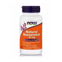 Now Natural Resveratrol 50mg 60 Veg Capsules
