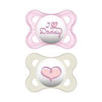 Mam I Love Mummy & Daddy Πιπίλα Σιλικόνης 0-6m 2τμχ