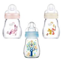 Mam Feel Good Glass Baby Bottle 0m+ 170ml