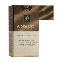 Apivita My Color Elixir Permanent Hair Color 8.38 Light Blonde Gold Pearl