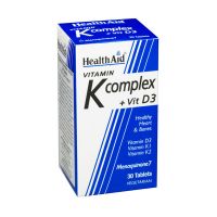Health Aid Vitamin K Complex + Vit D3 Vegeterian 30 Tablets