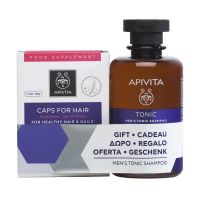Apivita Set Με Συμπλήρωμα Διατροφής Για Υγιή Μαλλιά & Νύχια 30 Κάψουλες & Δώρο Τονωτικό Σαμπουάν Κατά της Ανδρικής Τριχόπτωσης Hippophae TC & Δενδρολίβανο 250ml
