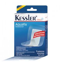 Kessler Clinica+ Aquafix Αδιάβροχες Αυτοκόλλητες Γάζες 5x7.2cm 5τμχ