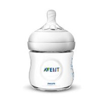 Avent Natural Πλαστικό Μπιμπερό Με Θηλή Σιλικόνη 0m+ 125ml