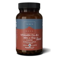 Terra Nova Vitamin D3 2000iu with K2 100μg Complex 50 veg. caps