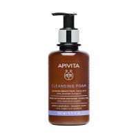 Apivita Cleansing Creamy Foam for Face and Eyes with Olive, Lavender and Propolis 200 ml