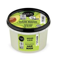 Organic Shop Hair Mask Avocado & Olive Μάσκα Μαλλιών για Γρήγορη Επανόρθωση 250 ml