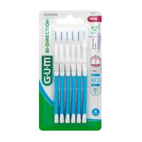 GUM Bi-Direction Interdental Brushes 0.9mm 6pcs