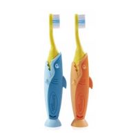 Elgydium Kids Παιδική Οδοντόβουρτσα 2-6 Ετών Shark Κίτρινο-Πορτοκαλί & Κίτρινο Γαλάζιο